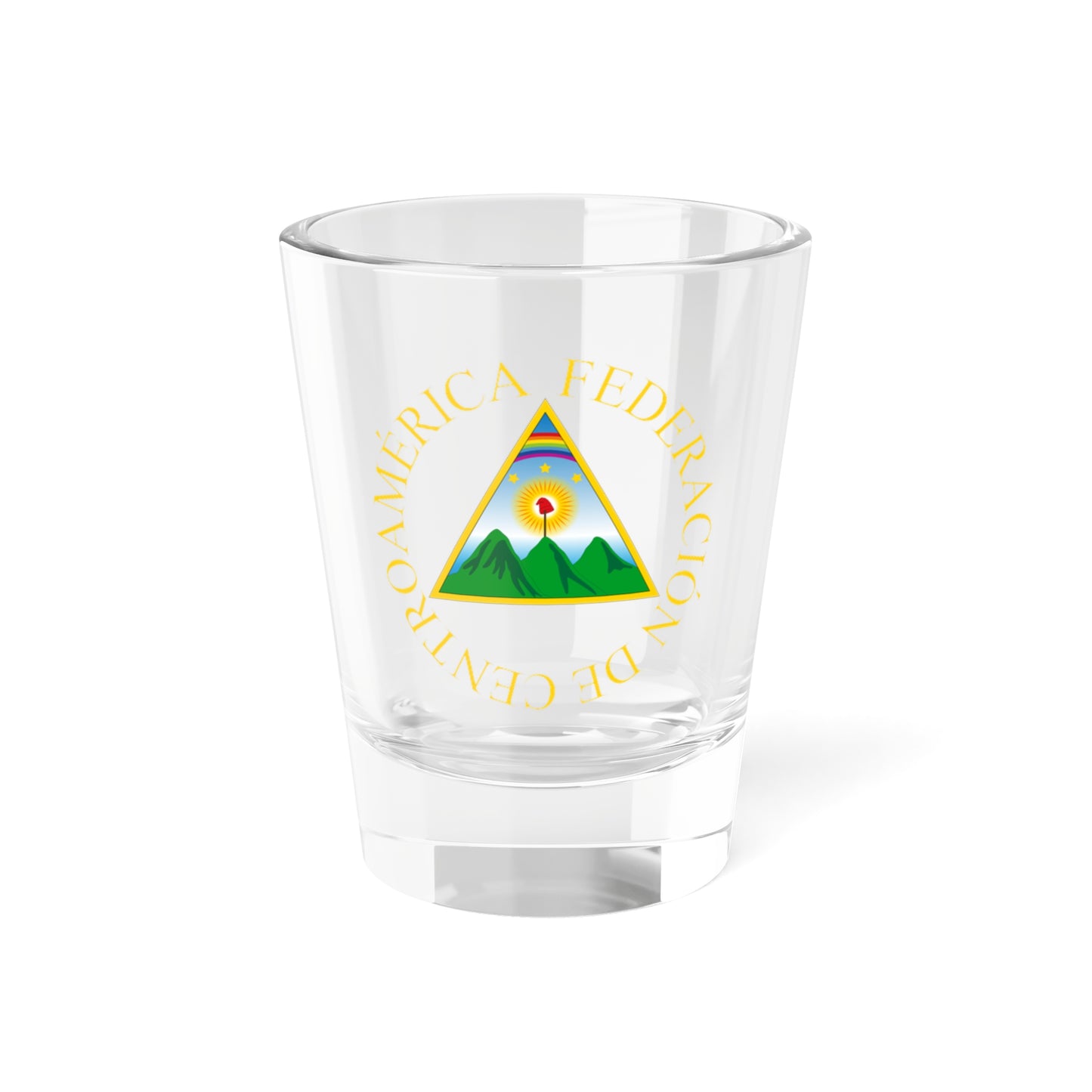 Escudo de la Representación Nacional de Centroamérica (Nicaragua) (Coat of Arms) Shot Glass 1.5oz