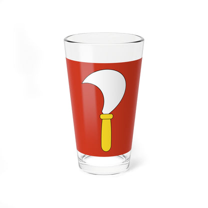 CHE Riesbach ZH Flag (Switzerland) Pint Glass 16oz