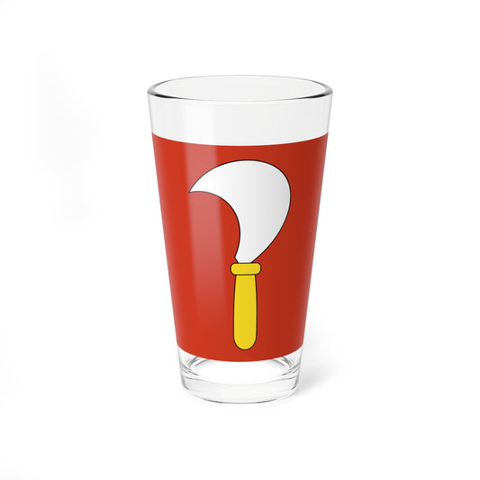 CHE Riesbach ZH Flag (Switzerland) Pint Glass 16oz