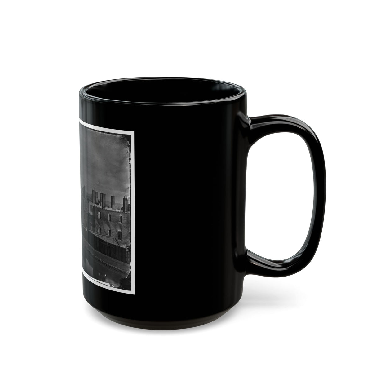 Richmond, Va. Ruins Of State Arsenal From The Canal (U.S. Civil War) Black Coffee Mug