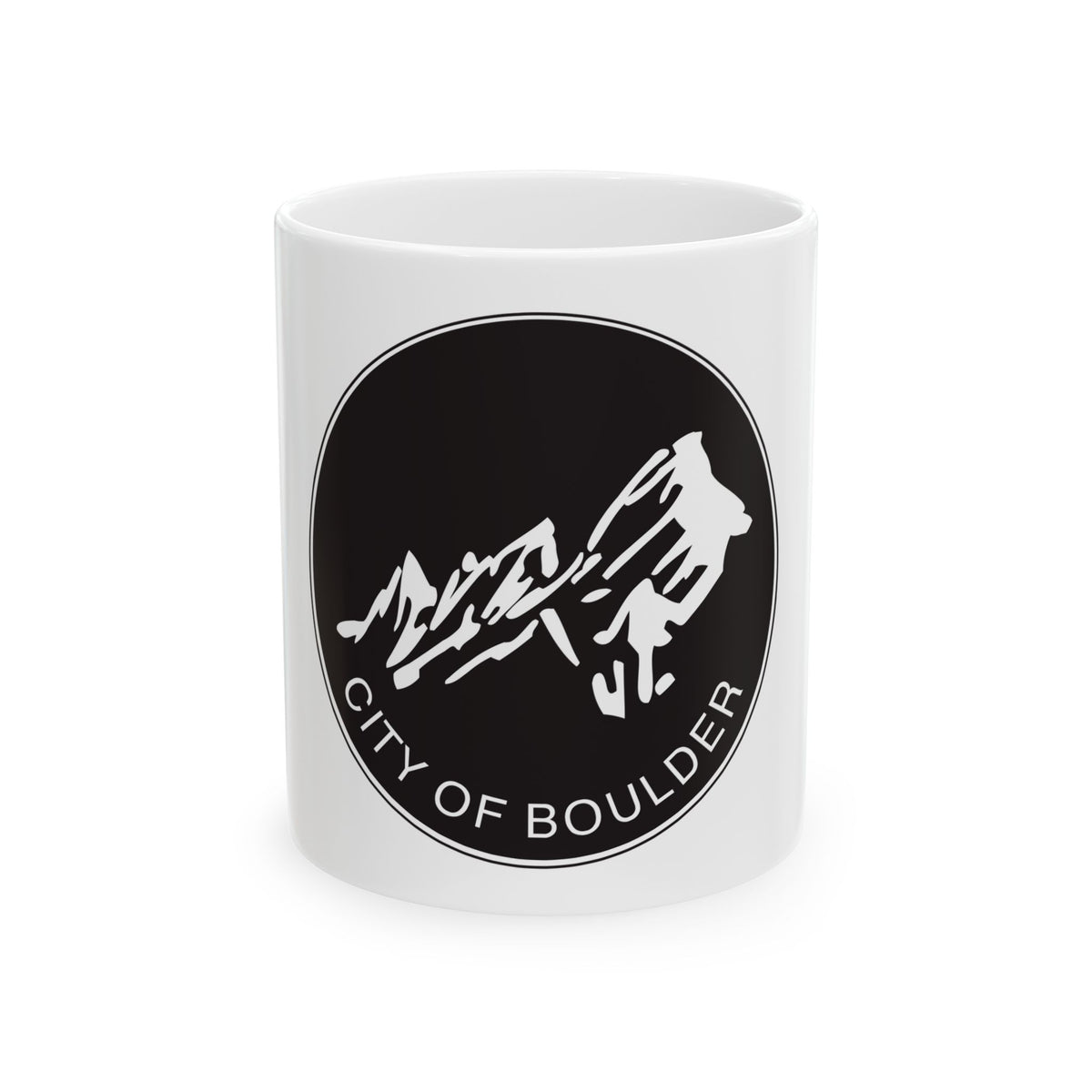 Seal of Boulder Colorado - White Coffee Mug