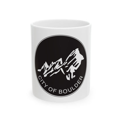 Seal of Boulder Colorado - White Coffee Mug