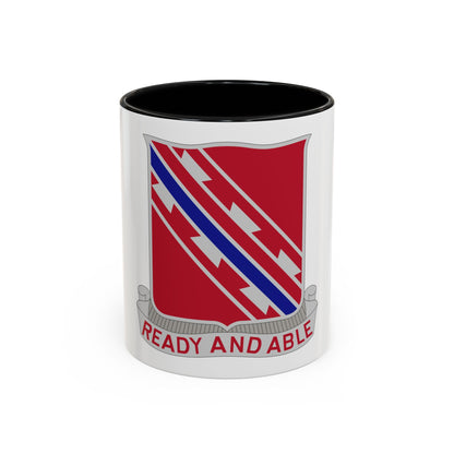 411 Engineer Battalion (U.S. Army) Accent Coffee Mug