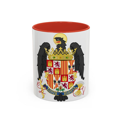 Coat of Arms of Queen Isabella of Castile (1492-1504) - Accent Coffee Mug