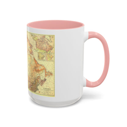 Canada (1936) (Map) Accent Coffee Mug