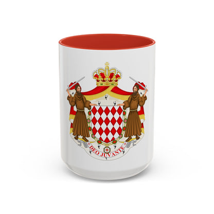 Great coat of arms of the house of Grimaldi - Accent Coffee Mug
