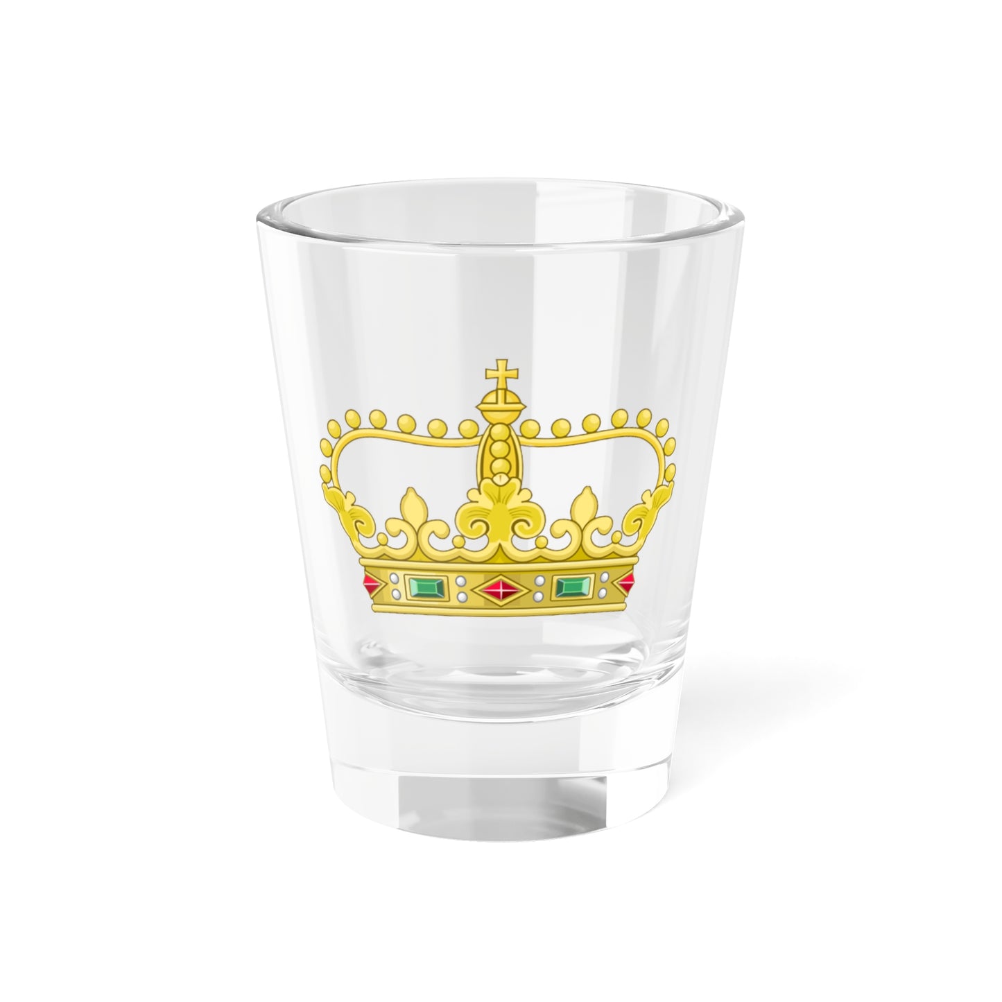 Heraldic Royal Crown of Portugal - Four Arches (Portugal) (Coat of Arms) Shot Glass 1.5oz