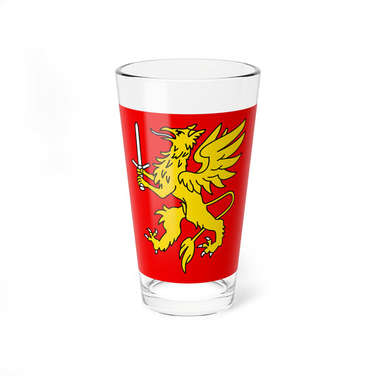 CHE Leuk Flag (Switzerland) Pint Glass 16oz
