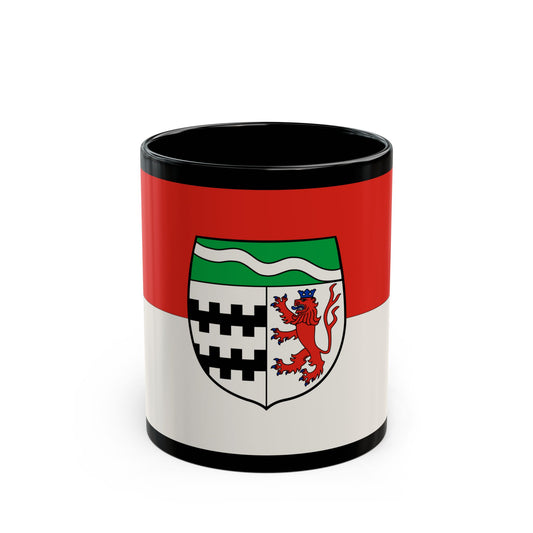 Flag of Rheinisch Bergischer Germany - Black Coffee Mug-11oz-Go Mug Yourself