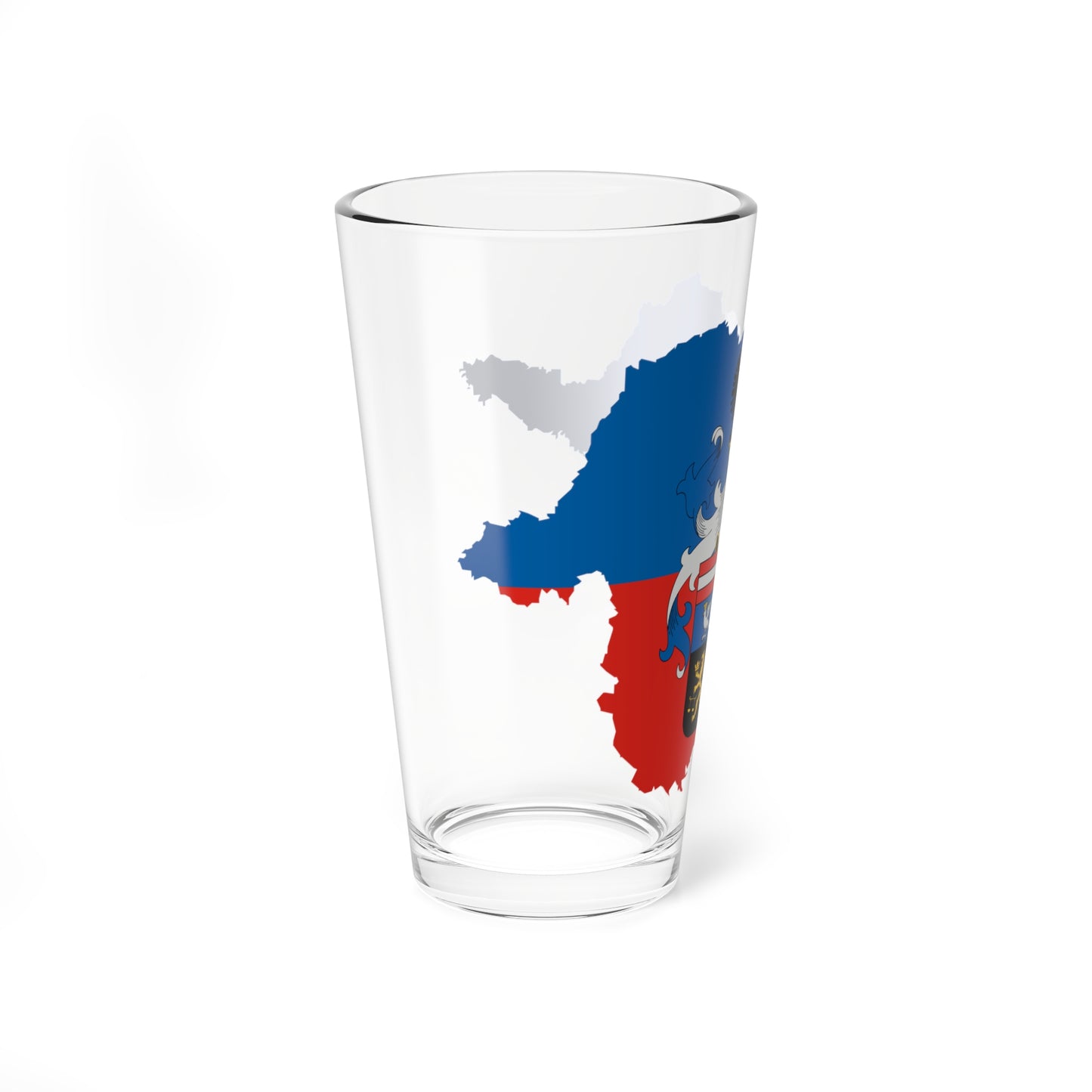 Flag-map of Borsod-Abauj-Zemplen County (Hungary) Pint Glass 16oz