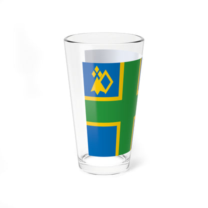 Presquile de Crozon District Flag (France) Pint Glass 16oz