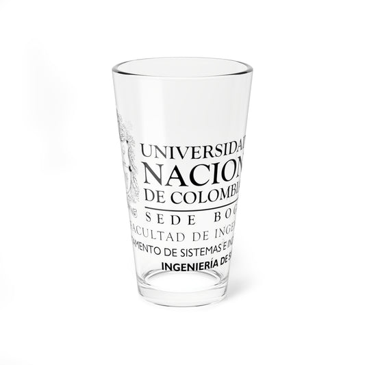 UNAL Aplicación Sistemas (Colombia) (Coat of Arms) Pint Glass 16oz