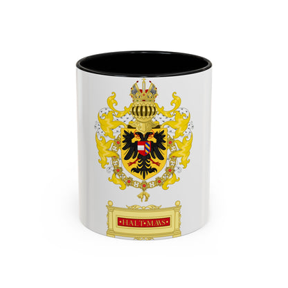 Ornamented Coat of Arms of Maximilian I, Holy Roman Emperor - Accent Coffee Mug