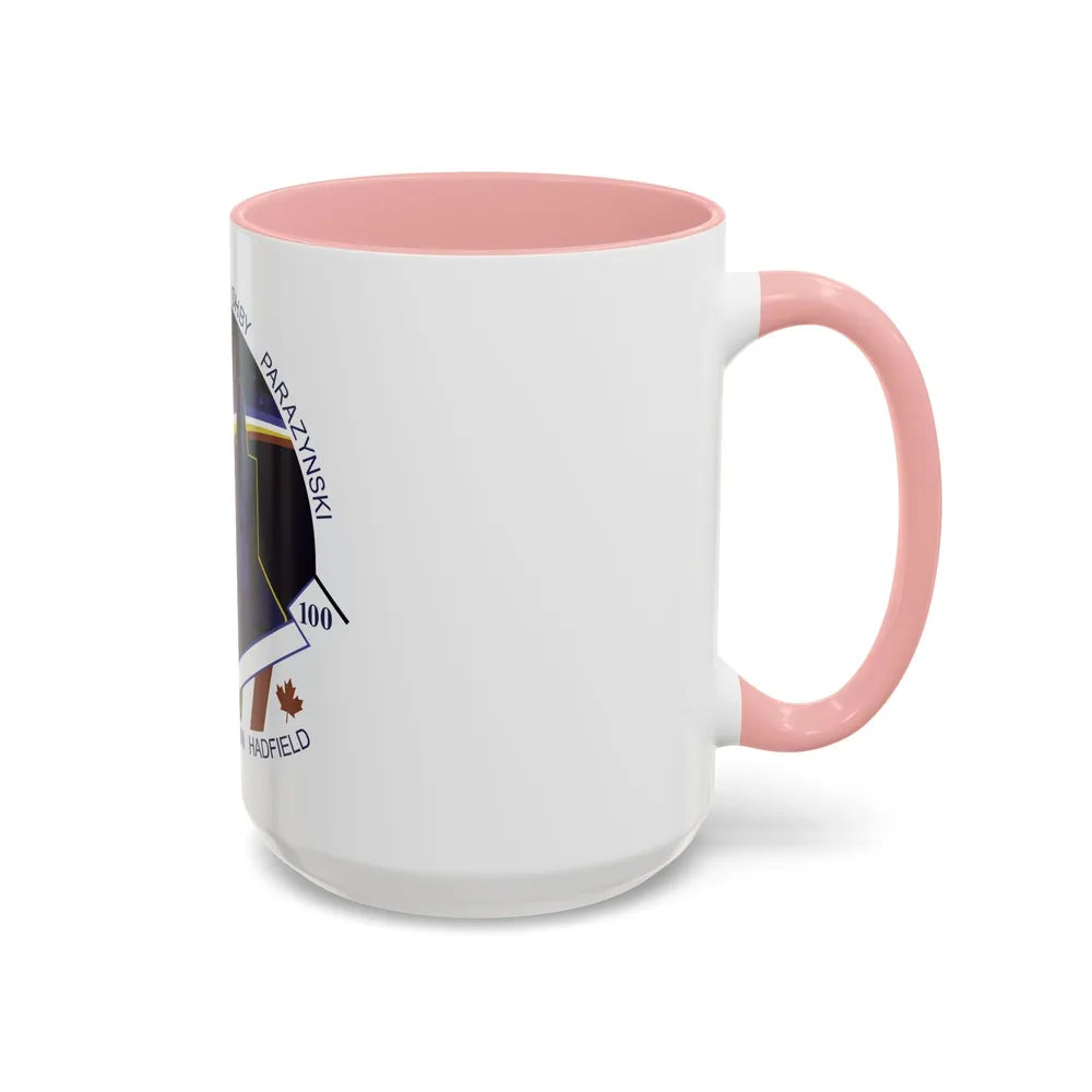 STS 100 (NASA) Accent Coffee Mug-Go Mug Yourself