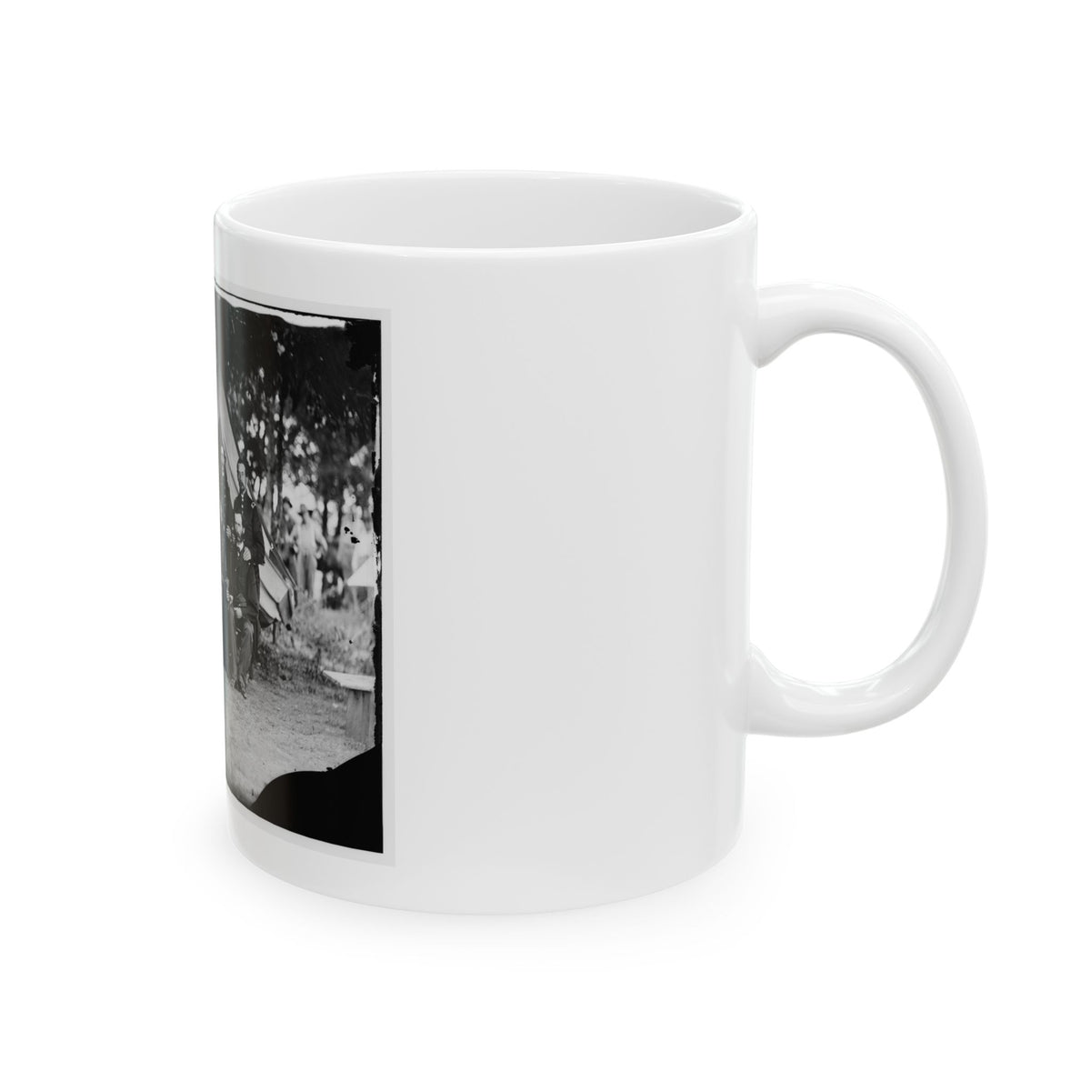 Washington, District Of Columbia. Gen. Jefferson C. Davis And Staff (U.S. Civil War) White Coffee Mug