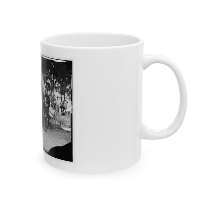 Washington, District Of Columbia. Gen. Jefferson C. Davis And Staff (U.S. Civil War) White Coffee Mug