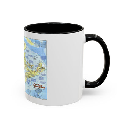 USA - Northern Approaches 1 (1985) (Map) Accent Coffee Mug