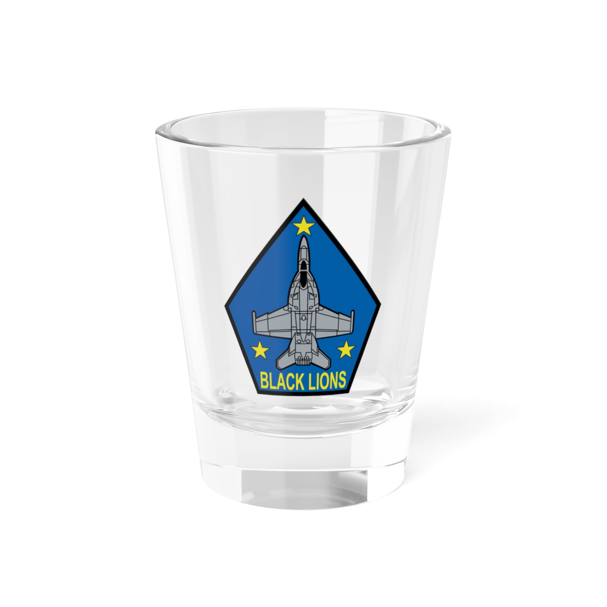 VFA 213 Black Lions (U.S. Navy) Shot Glass 1.5oz-1.5oz-Go Mug Yourself