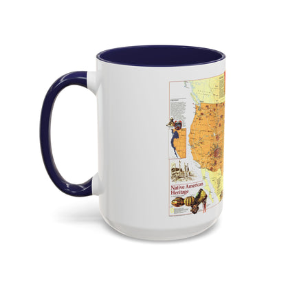 North America - Native American Heritage (1991) (Map) Accent Coffee Mug