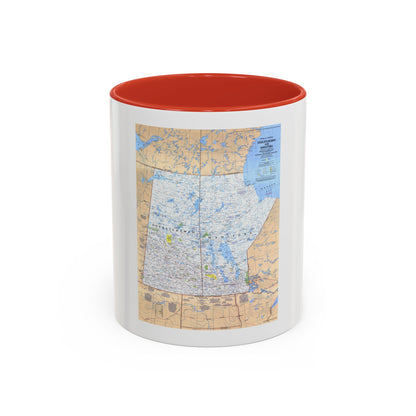 Canada - Saskatchewan & Manitoba (1979) (Map) Accent Coffee Mug