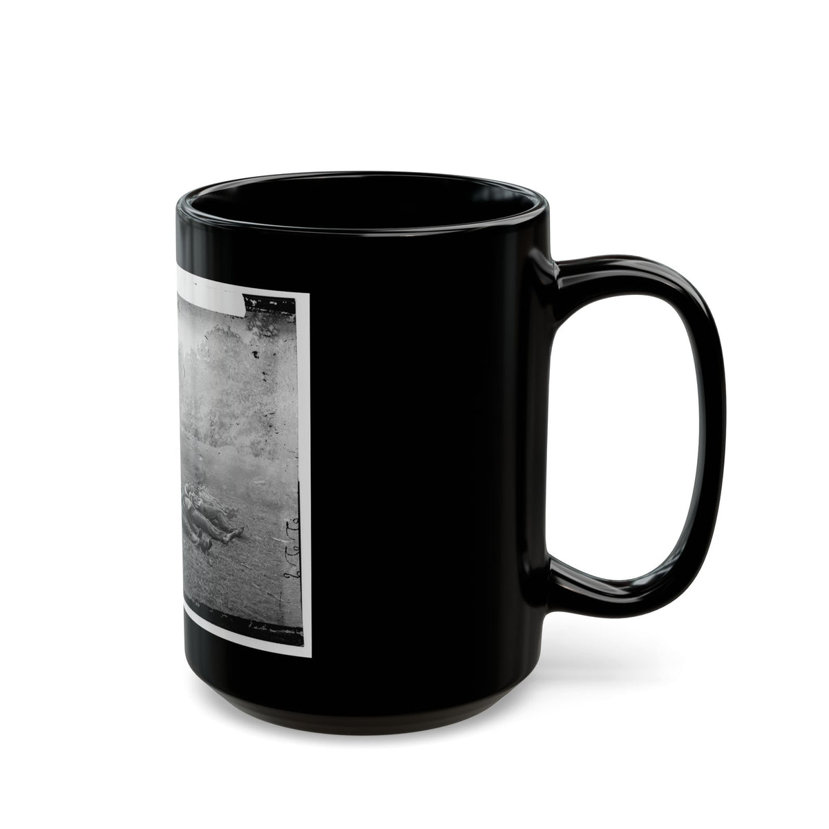 Gettysburg, Pa. Confederate Dead At The Edge Of The Rose Woods, July 5, 1863 (U.S. Civil War) Black Coffee Mug