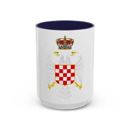 Greater coat of arms of the Banate of Croatia - Accent Coffee Mug