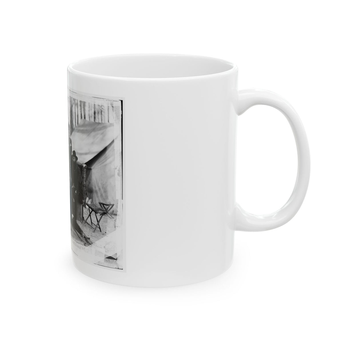 Petersburg, Virginia. Group Of Engineers And Draughtsmen, Headquarters, Army Of The Potomac (U.S. Civil War) White Coffee Mug