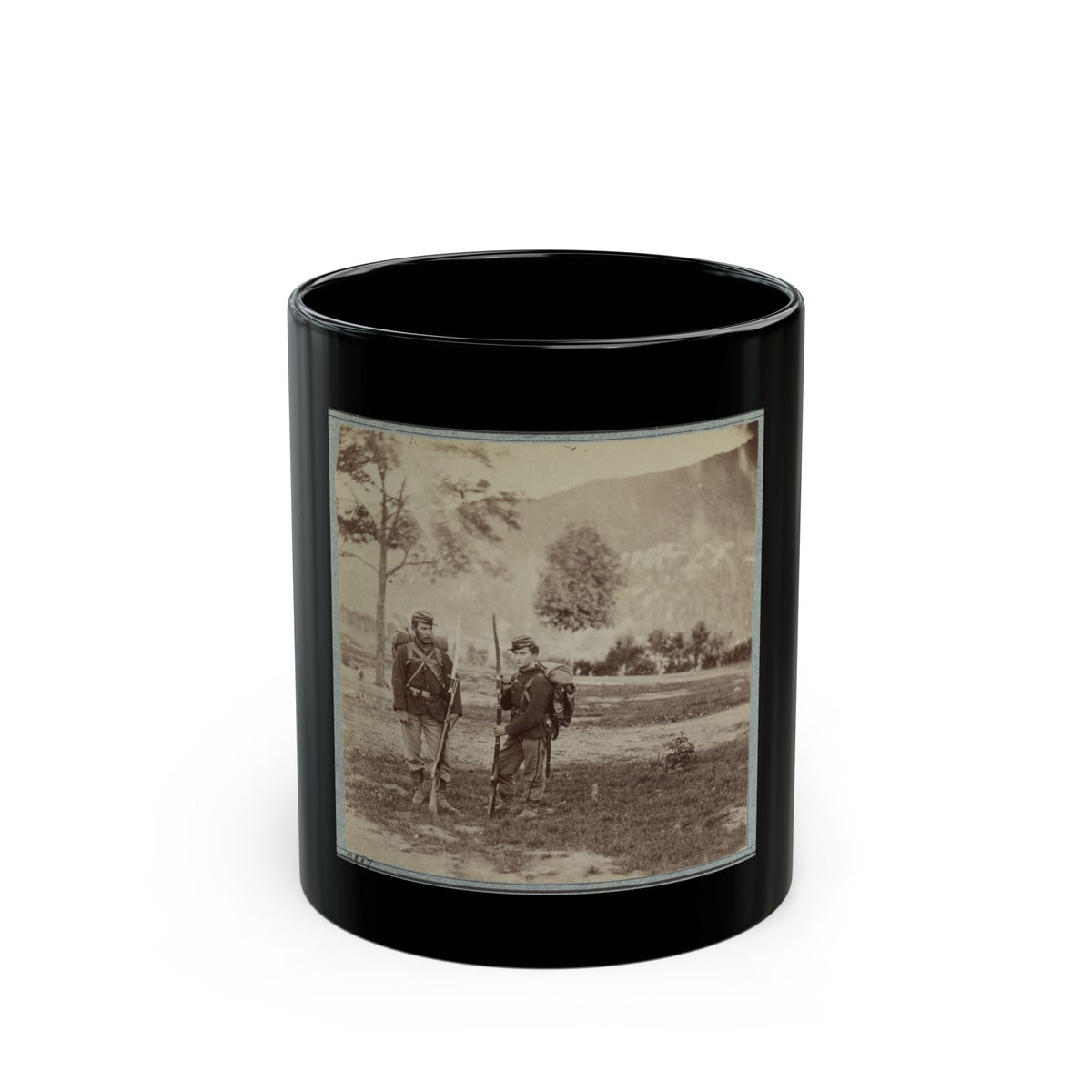 22d New York State Militia Near Harpers Ferry, Va., 1861 I.E.1862 017 (U.S. Civil War) Black Coffee Mug