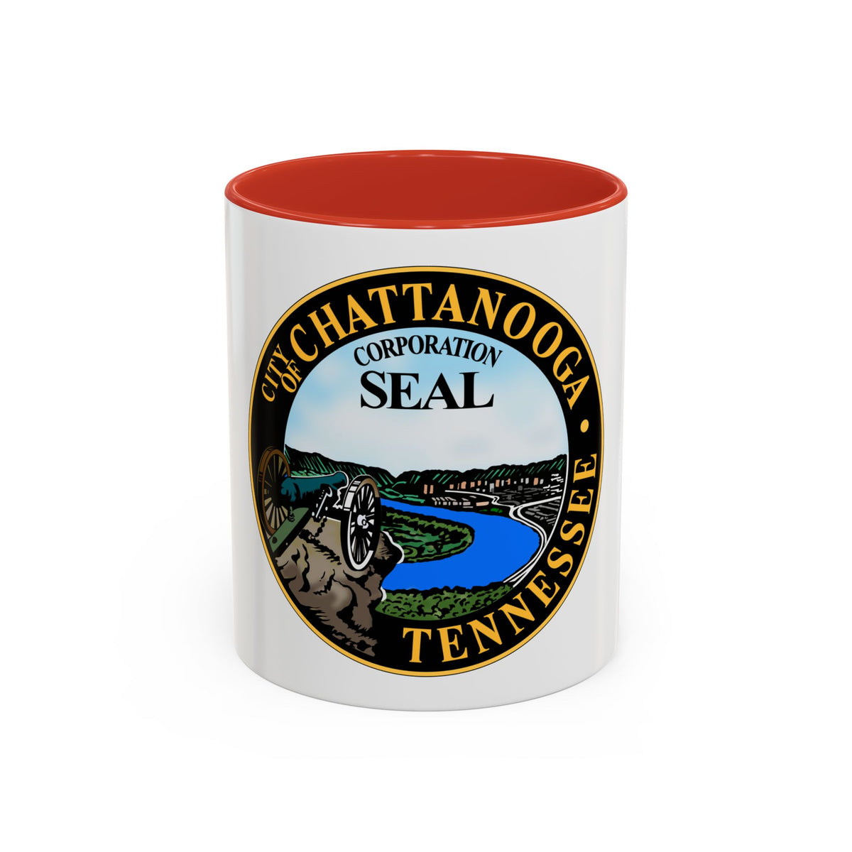 Seal of Chattanooga Tennessee - Accent Coffee Mug