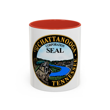 Seal of Chattanooga Tennessee - Accent Coffee Mug