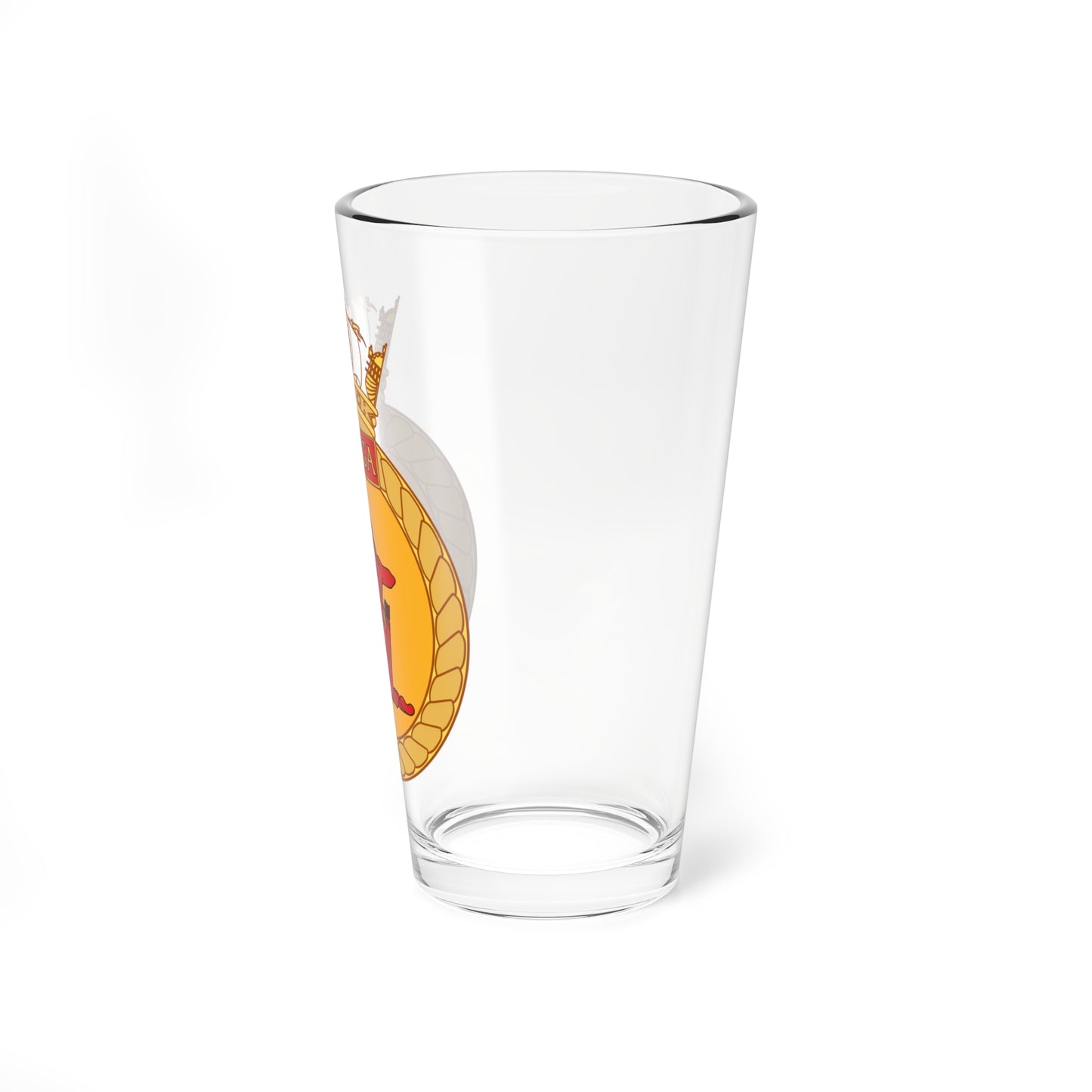 Ships Badge of HMCS Cayuga (Canada) (Coat of Arms) Pint Glass 16oz