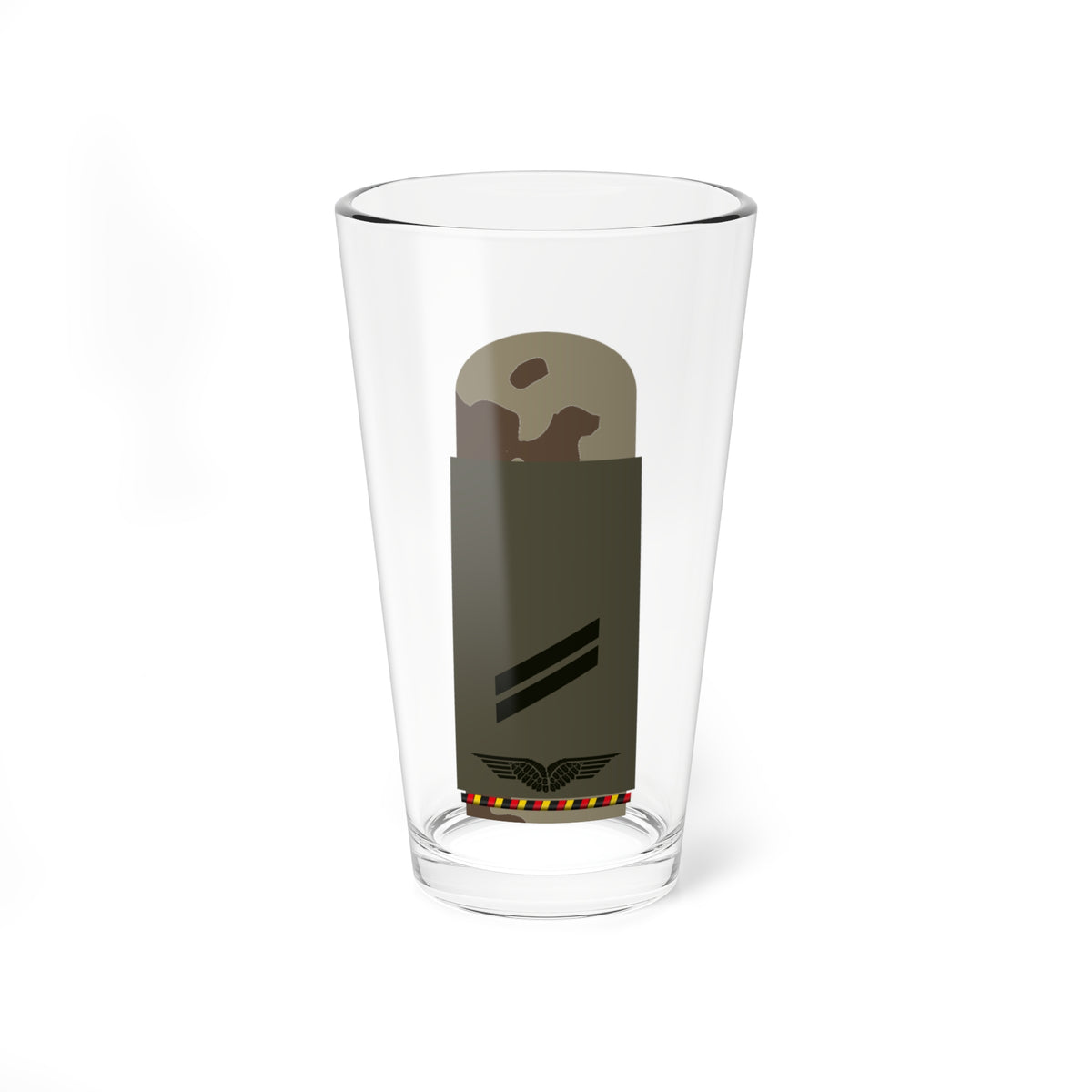LA OS3 13 Obergefreiter d.R. L (Military Rank) Pint Glass 16oz
