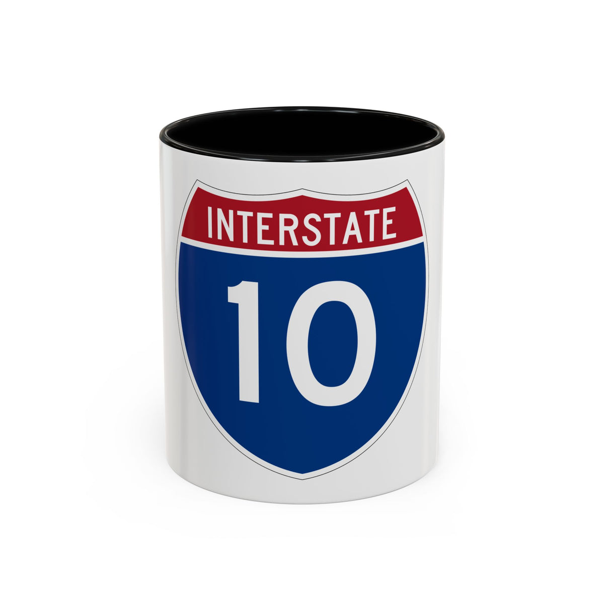 Interstate 10 (U.S. Highways) Accent Coffee Mug