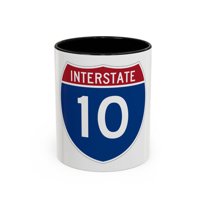 Interstate 10 (U.S. Highways) Accent Coffee Mug