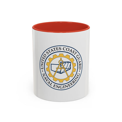USCG Naval Engineering (U.S. Coast Guard) Accent Coffee Mug