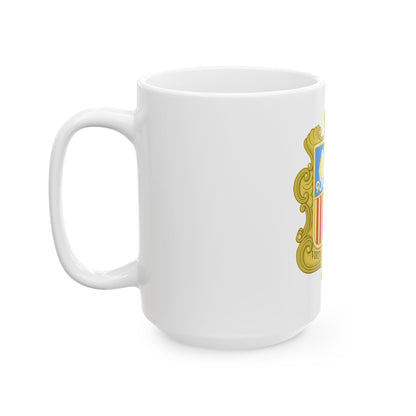 Coat of arms of Andorra (1949-1959) - White Coffee Mug
