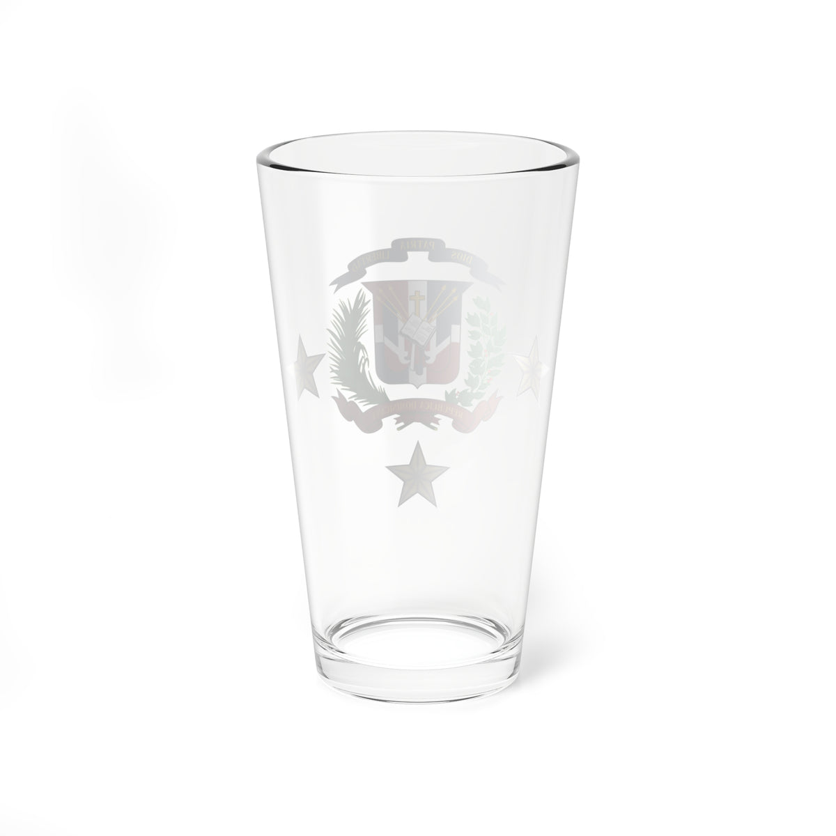Dominican Republics Military Lieutenant General and Admiral Insignia (Military Rank) Pint Glass 16oz