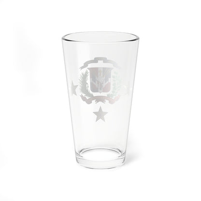Dominican Republics Military Lieutenant General and Admiral Insignia (Military Rank) Pint Glass 16oz