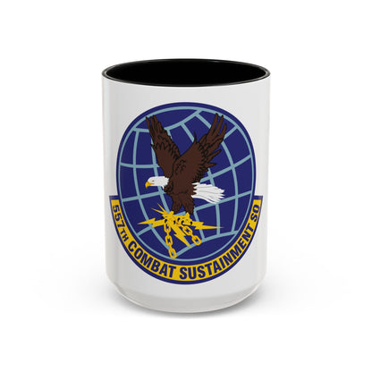 557th Combat Sustainment Squadron (U.S. Air Force) Accent Coffee Mug
