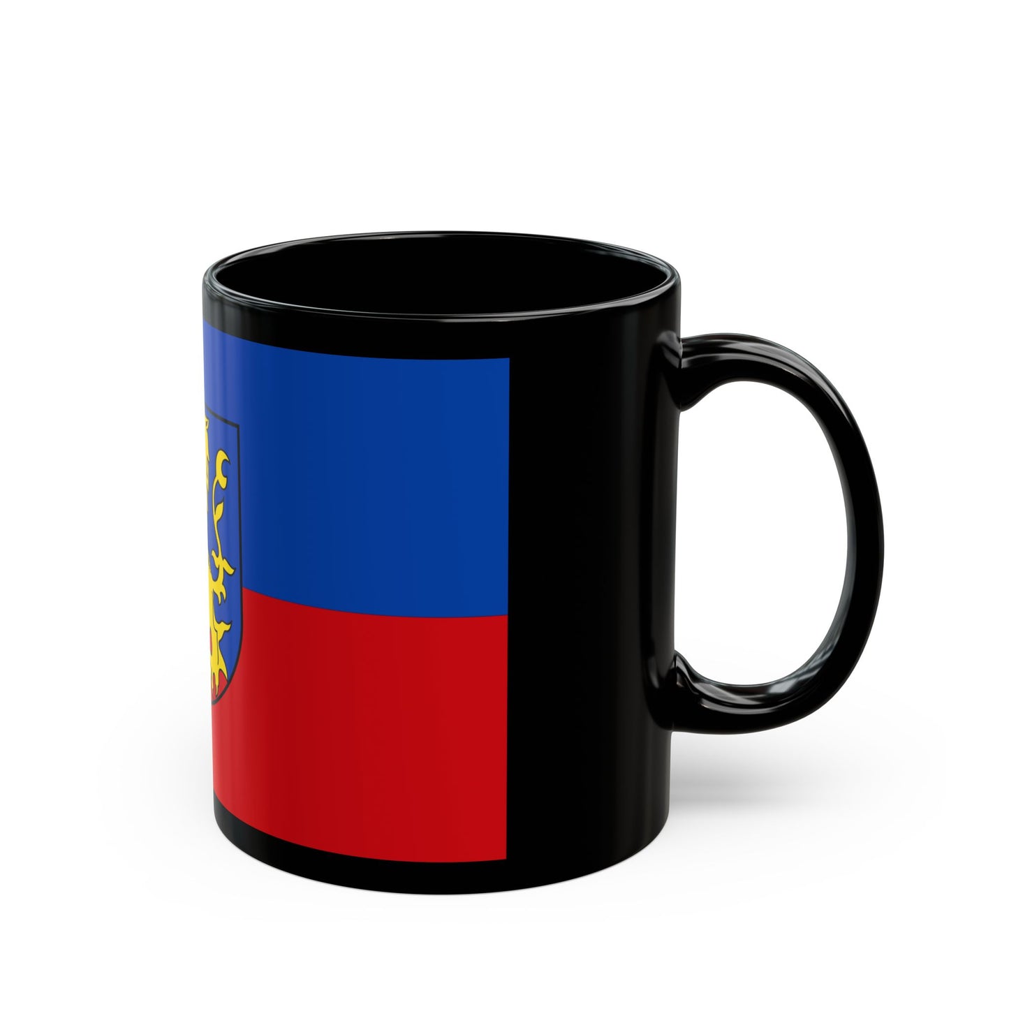 Flag of Rhein Lahn Kreis Germany - Black Coffee Mug-Go Mug Yourself