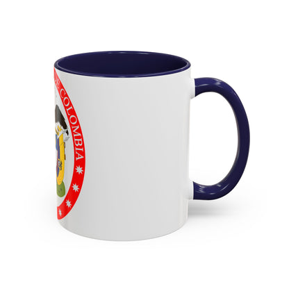 Coat of arms of the United States of Colombia - Accent Coffee Mug