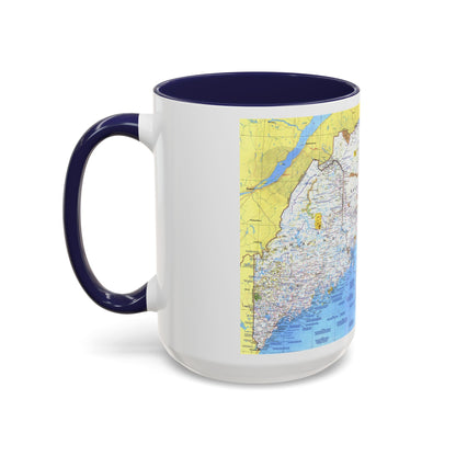 Canada - Maine, with the Maritime Provinces 1 (1975) (Map) Accent Coffee Mug