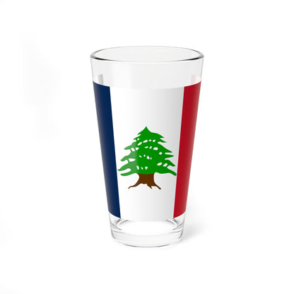 Flag of Lebanon during French Mandate 1920-1943 3 (Lebanon) Pint Glass 16oz
