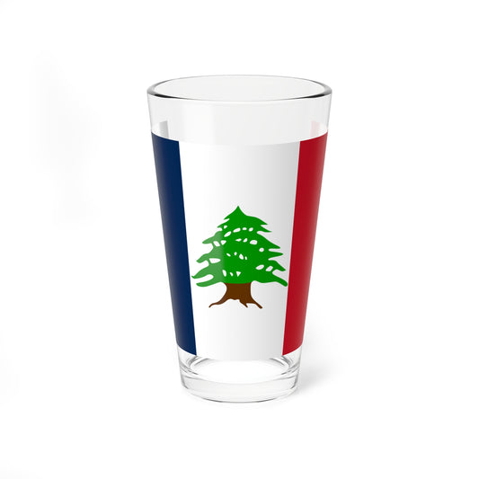 Flag of Lebanon during French Mandate 1920-1943 3 (Lebanon) Pint Glass 16oz
