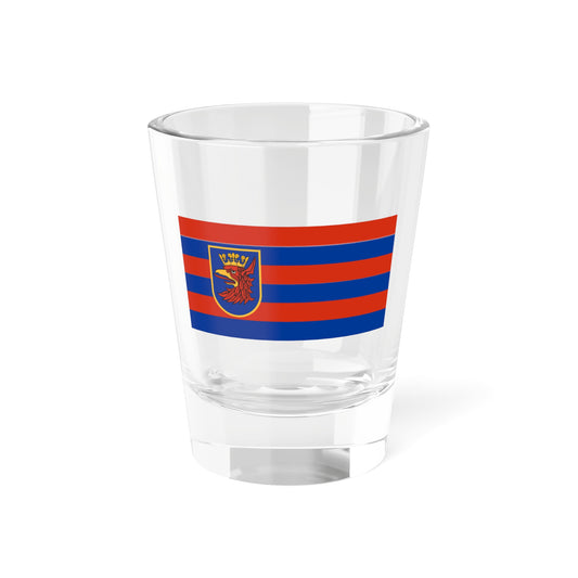 Flag of Szczecin Poland - Shot Glass 1.5oz