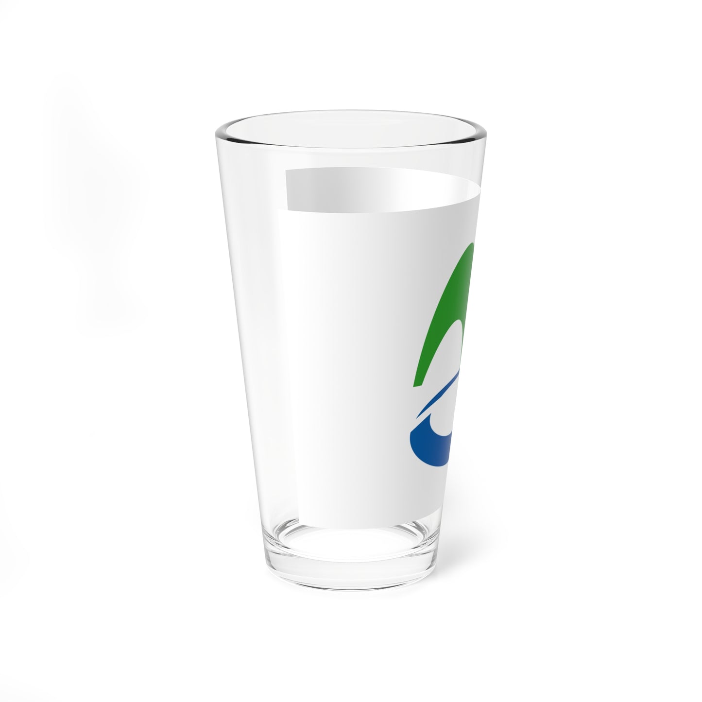 Flag of Miyoshi Tokushima no text (Japan) Pint Glass 16oz