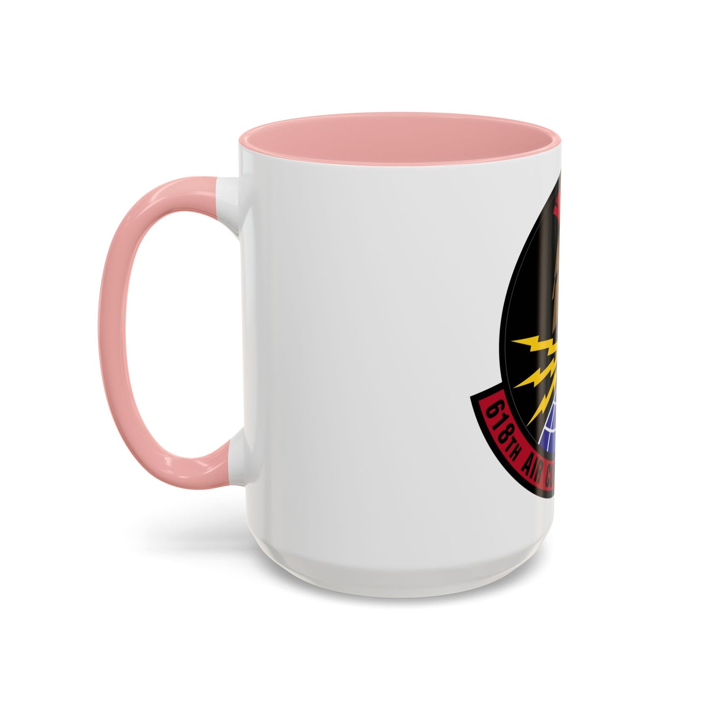 618 Air Communications Squadron AMC (U.S. Air Force) Accent Coffee Mug