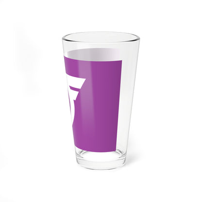 Flag of Fujioka Tochigi 1965-2010 (Japan) Pint Glass 16oz