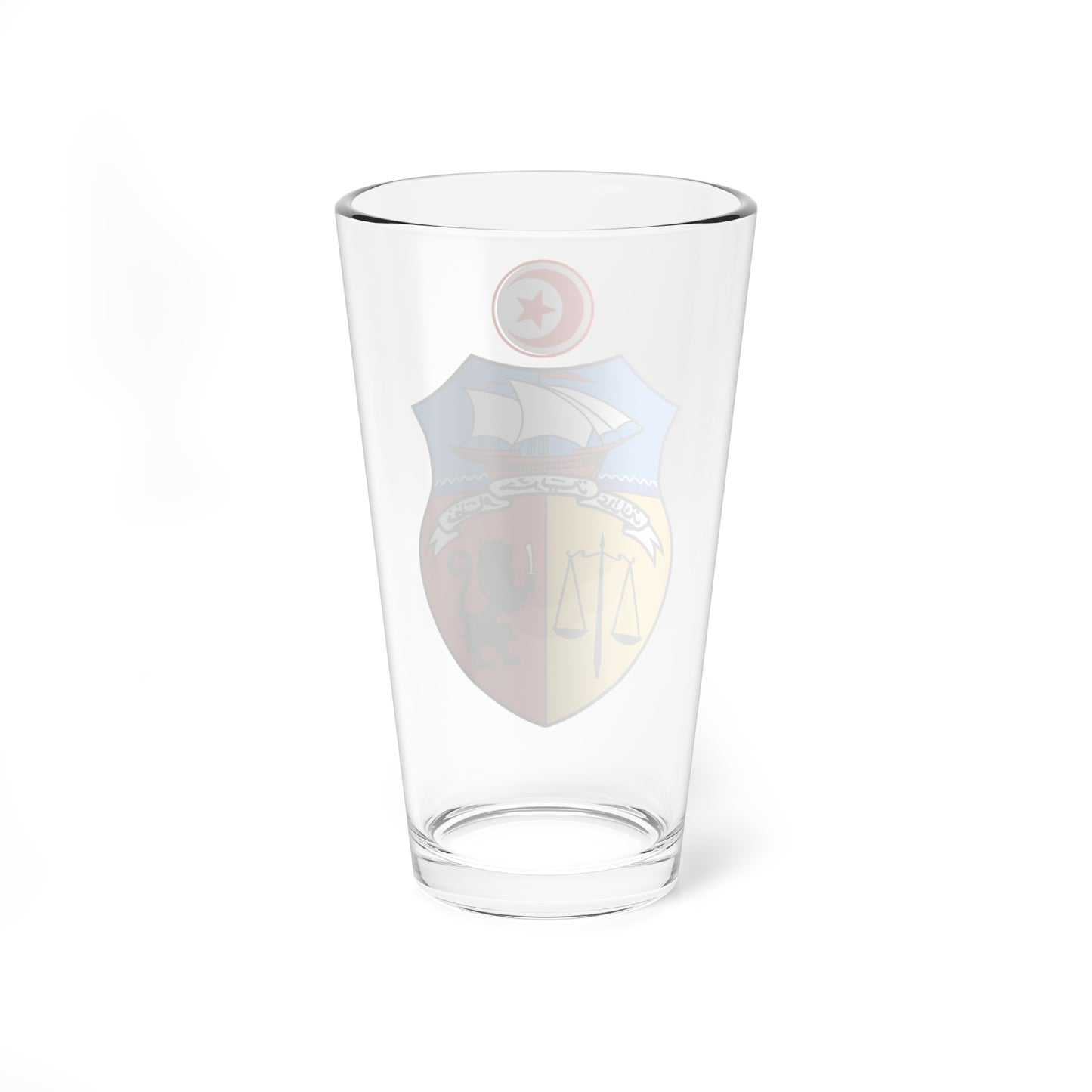 Coat of arms of Tunisia 1963-1989 (Tunisia) (Coat of Arms) Pint Glass 16oz