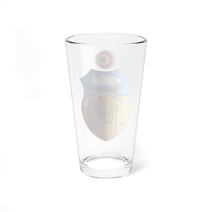 Coat of arms of Tunisia 1963-1989 (Tunisia) (Coat of Arms) Pint Glass 16oz